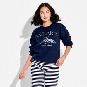 Target ACOTAR Velaris Navy Graphic Sweatshirt - Women's Casual Pullover